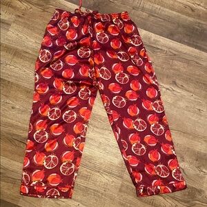 Their Nibs Pomegranate Pajama Pants Womens Medium